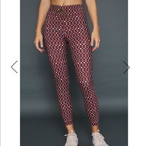 THE UPSIDE DIAMOND MIDI PANT size medium